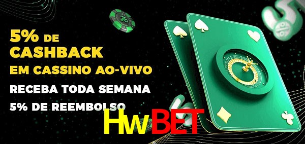 Promoções do cassino ao Vivo Hwbet